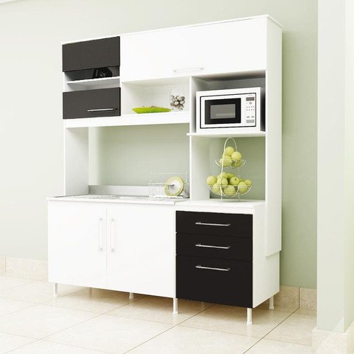 Armários de cozinha a preto e branco Decoraç u00e3o e Ideias Armario Ropero Para Salon ~ Armários de cozinha a preto e branco Decoraç u00e3o e Ideias