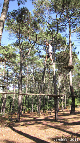 Parque Aventura: Equilíbrio no cabo de aço