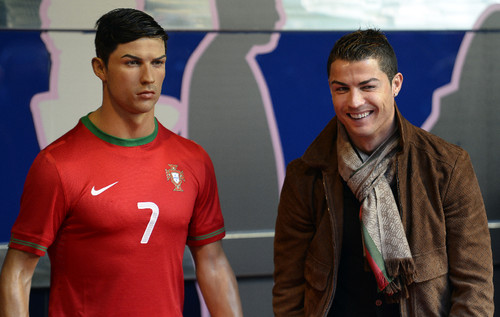 Ronaldo de cera em Madrid