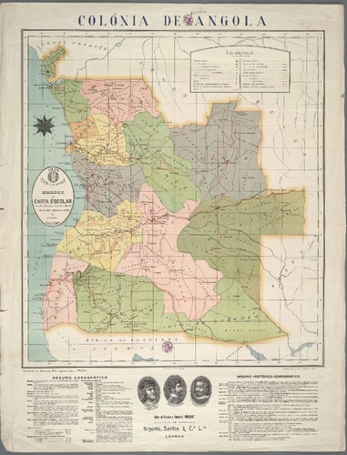 Angola Mapa Colonial