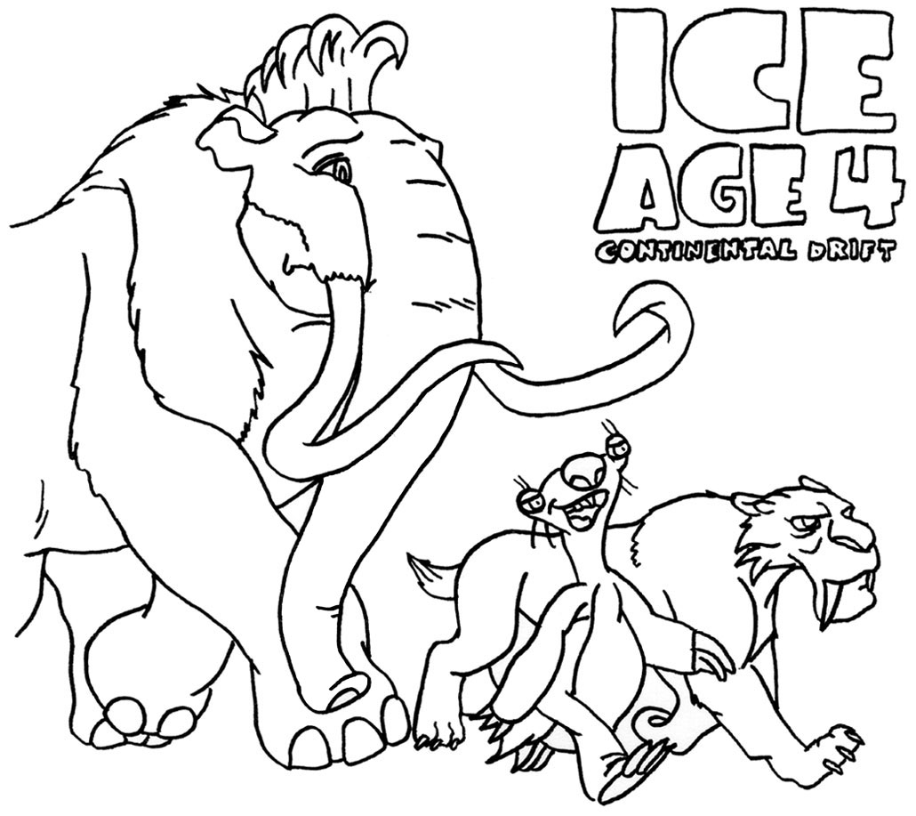 ice age 4 diego coloring pages - photo #20