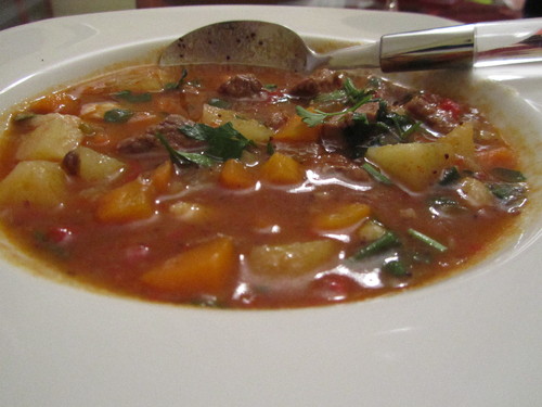 Goulash no prato