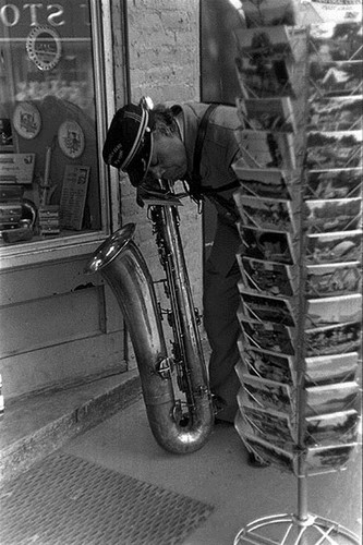Louis Stettner Parade Musican, Saratoga Springs, N