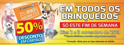 50% em Brinquedos | E-LECLERC |