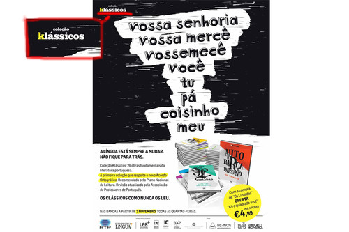 A primeira colecção que respeita o «Akordo Ortográfico»...
