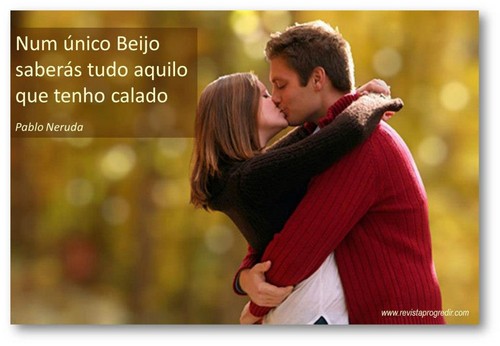Num único beijo