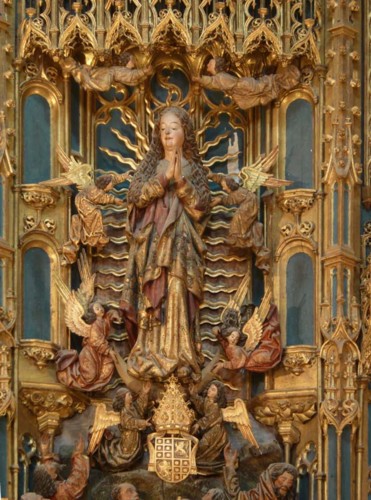 Sé Velha de Coimbra, retábulo-mor. Assunção da Sé Velha de Coimbra, retábulo-mor. Assunção da