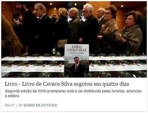 Cavaco esgota livro.jpg