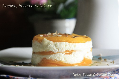 Requeijão com pêssego e lavanda