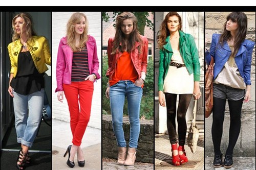 jaquetas jeans coloridas femininas