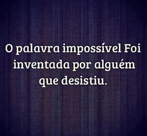 A palavra impossivel