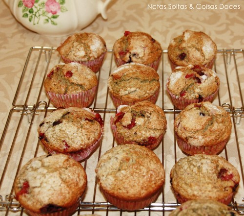 Muffins de frutos vermelhos