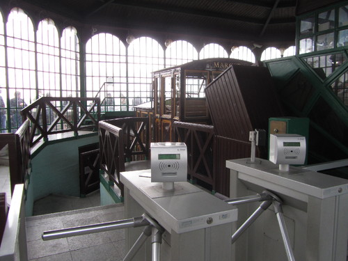 Budapeste: interior do Funicular