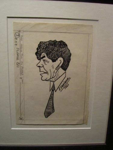 Caricatura de Fernando Farinha no Museu do Fado