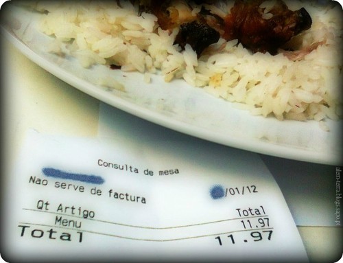 consulta de mesa - não serve de factura - economia paralela