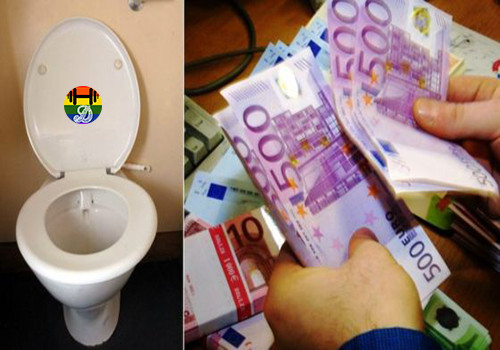 HD Notas de 500 euros encontradas em sanitas suiç HD Notas de 500 euros encontradas em sanitas suiç