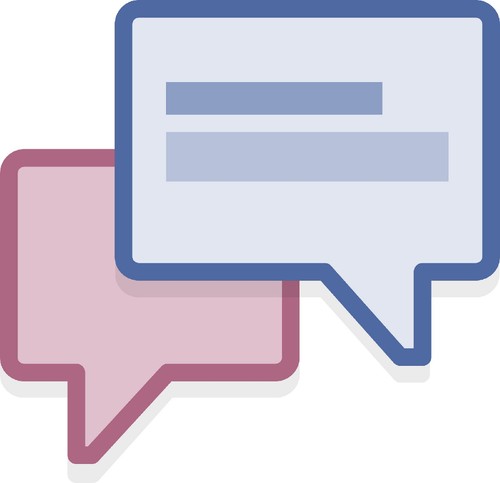 Imagem do ícone dos serviços de mensagens do Facebook.