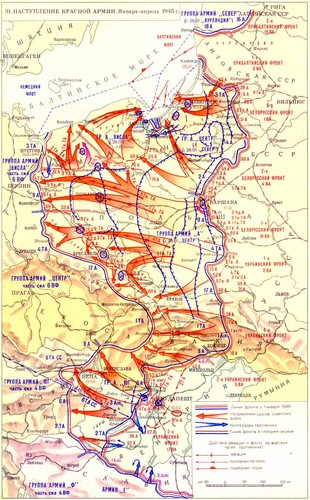 Mapa ofensiva Exérc_Verm 1-4-1945