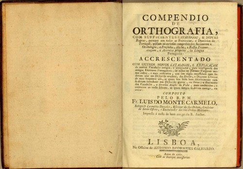 Compendio de Orthografia (Fr. Luís de Monte Carmelo, 1767)