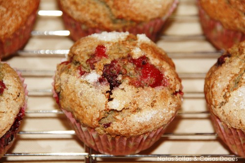 Muffins de frutos vermelhos