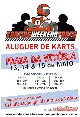 Karts de Aluguer na Praia da Vitória este fim-de-semana...