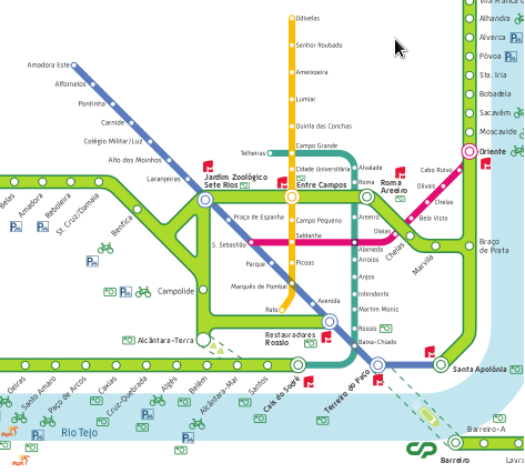 mapa cp linha sintra Menos Um Carro