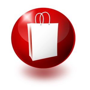 Imagem de um botão com saco de compras. Fonte: http://www.sxc.hu/photo/1136390.jpg