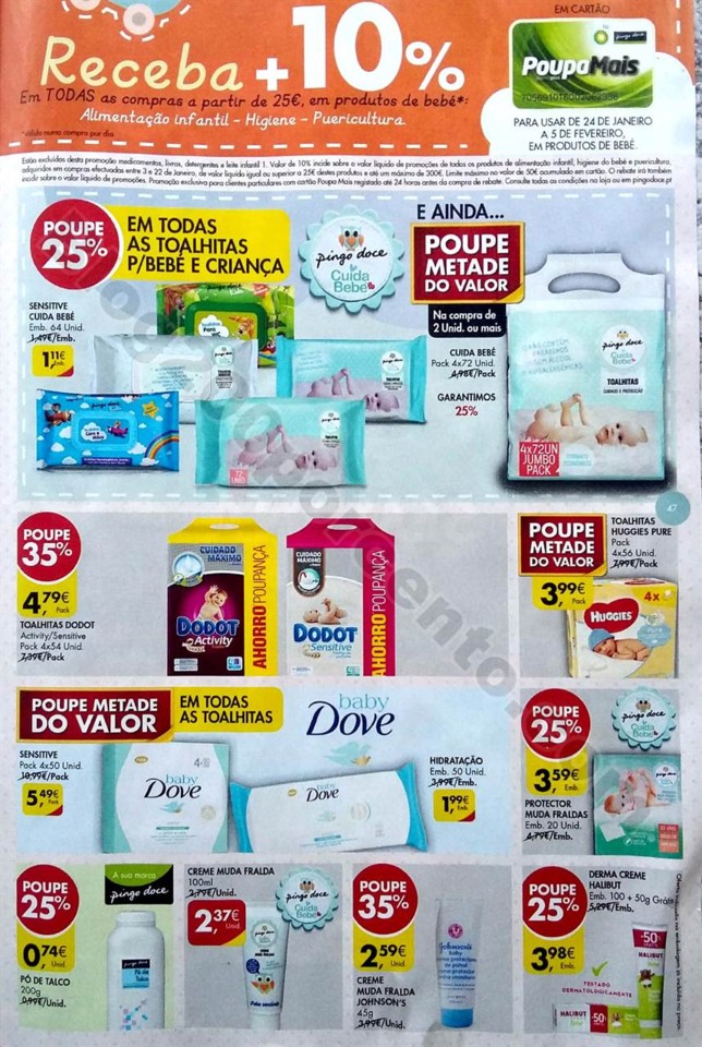 antevisão folheto Pingo Doce 3a8jan especial bebé