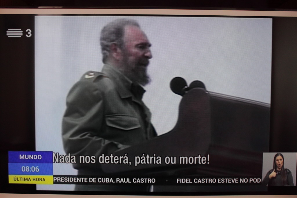 Fidel de Castro, R.T.P. 3, 26/11/2016