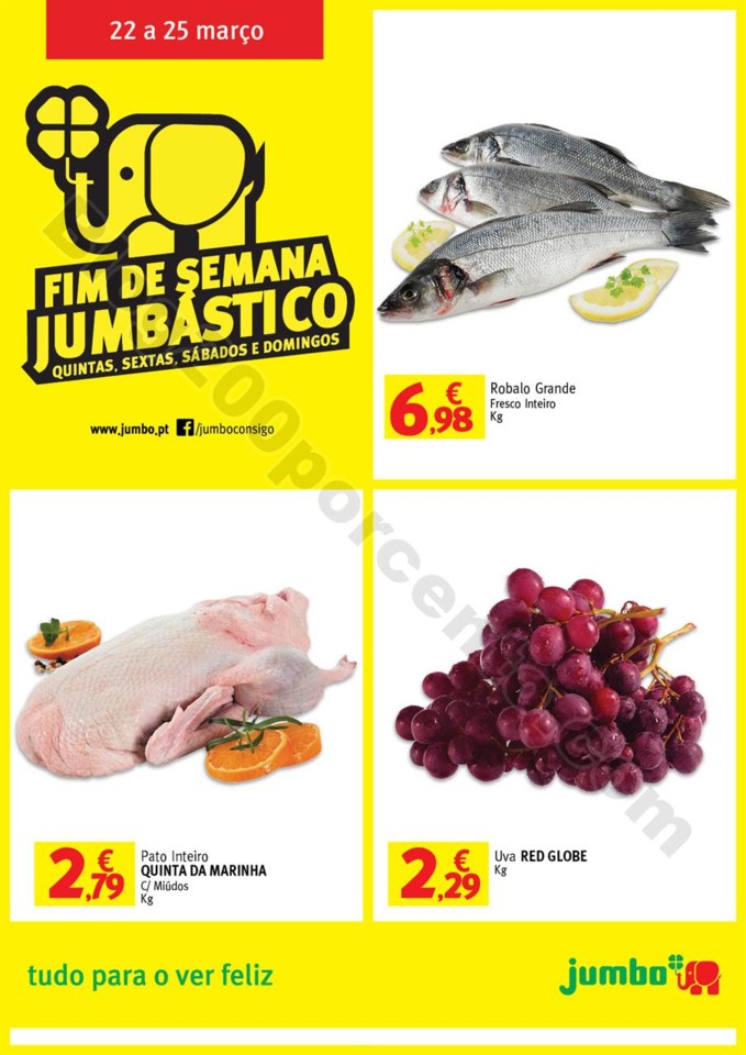 antevisão folheto Jumbo Fim de Semana Jumbástico 22a25mar