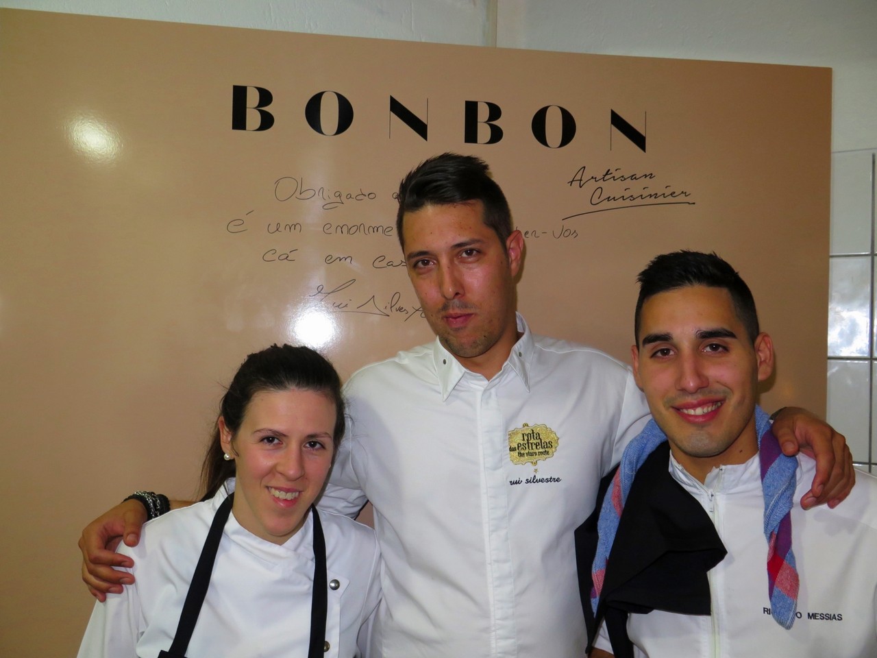Chef pasteleira Nadia Carrasco, Rui Silvestre, Ricardo Messias Chef pasteleira Nadia Carrasco, Rui Silvestre, Ricardo Messias