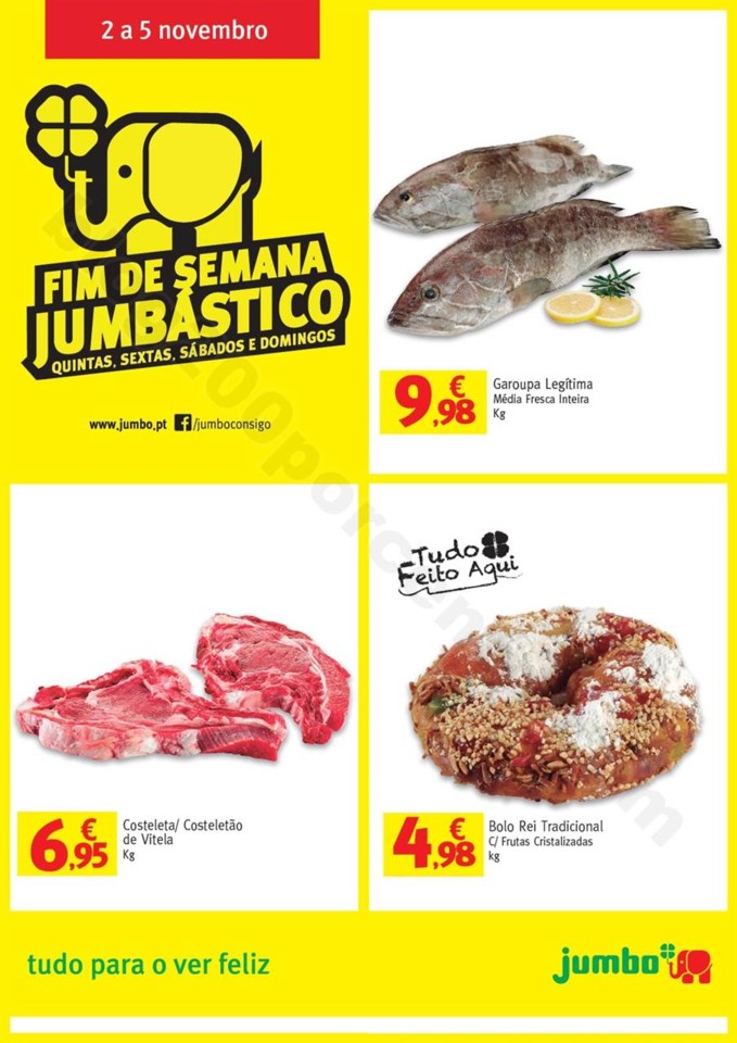 antevisão folheto Jumbo Fim de Semana Jumbástico 2a5nov