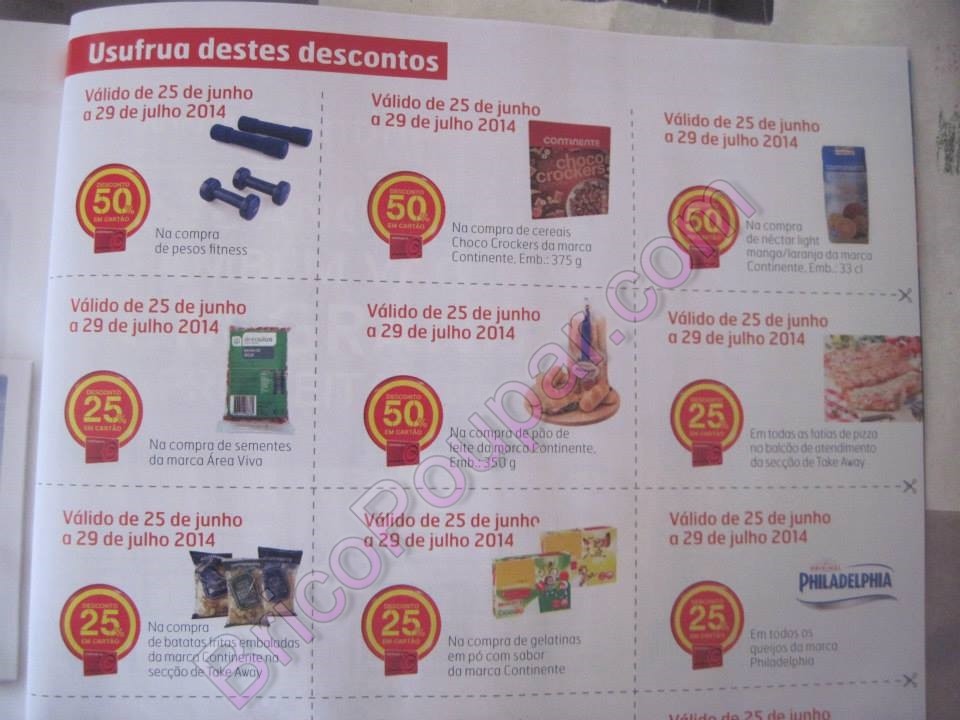 Antevisão dos Vales de Desconto da Nova Revista Magazine Continente - de 25 de Junho a 29 de Julho