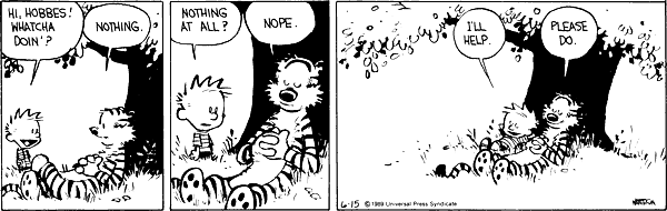 dolce fare niente calvin.gif