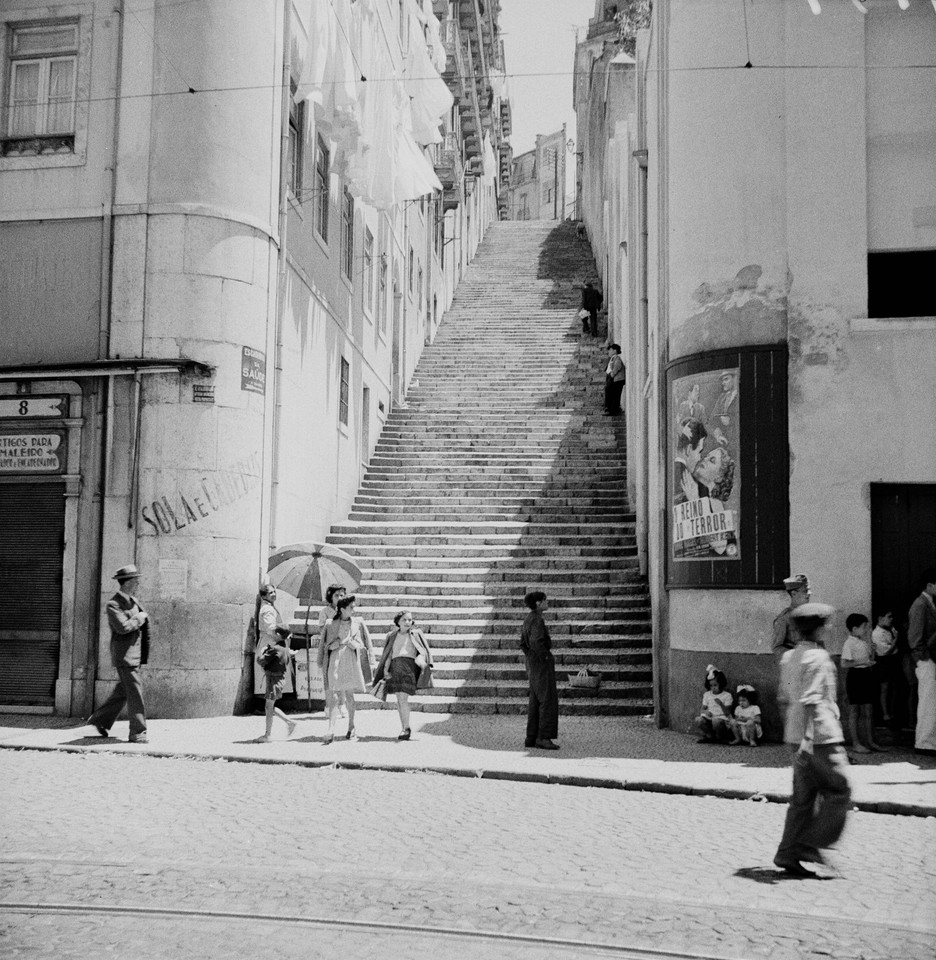 Escadinhas da Saúde, 1945, foto de Fernando Marti