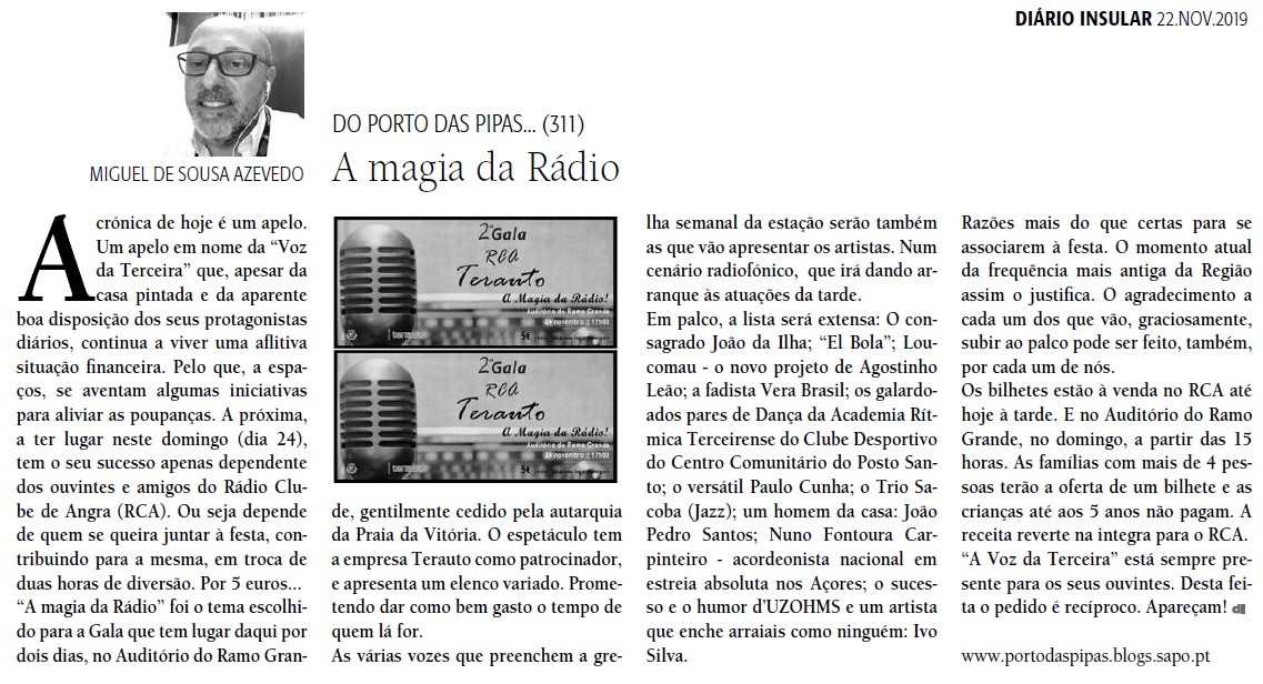 89 A magia da Rádio - DI 22NOV19.jpg 89 A magia da Rádio - DI 22NOV19.jpg