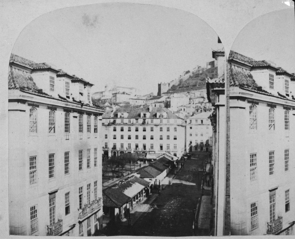 Praça da Figueira, da colecção Conde Arnoso, fo