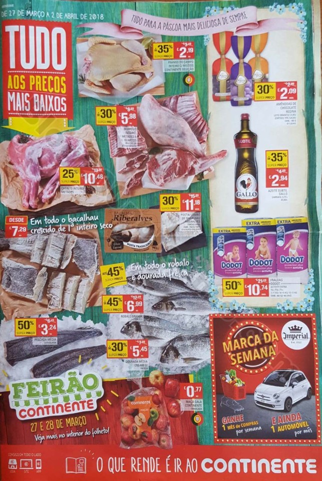 antevisão folheto promoções Continente 27mar-2abr