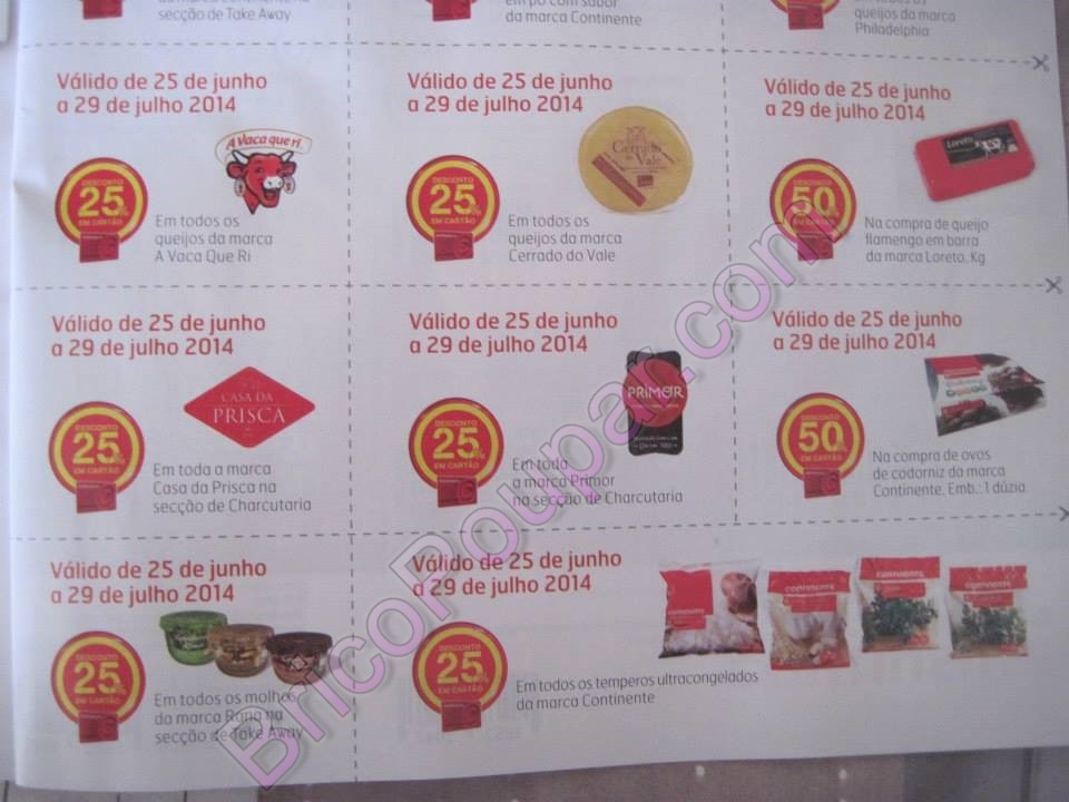 Antevisão dos Vales de Desconto da Nova Revista Magazine Continente - de 25 de Junho a 29 de Julho