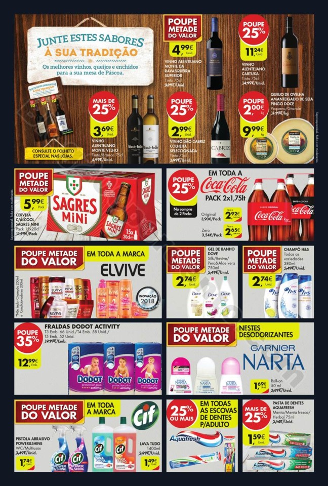 Antevisão folheto Pingo Doce Fim Semana 22a26mar