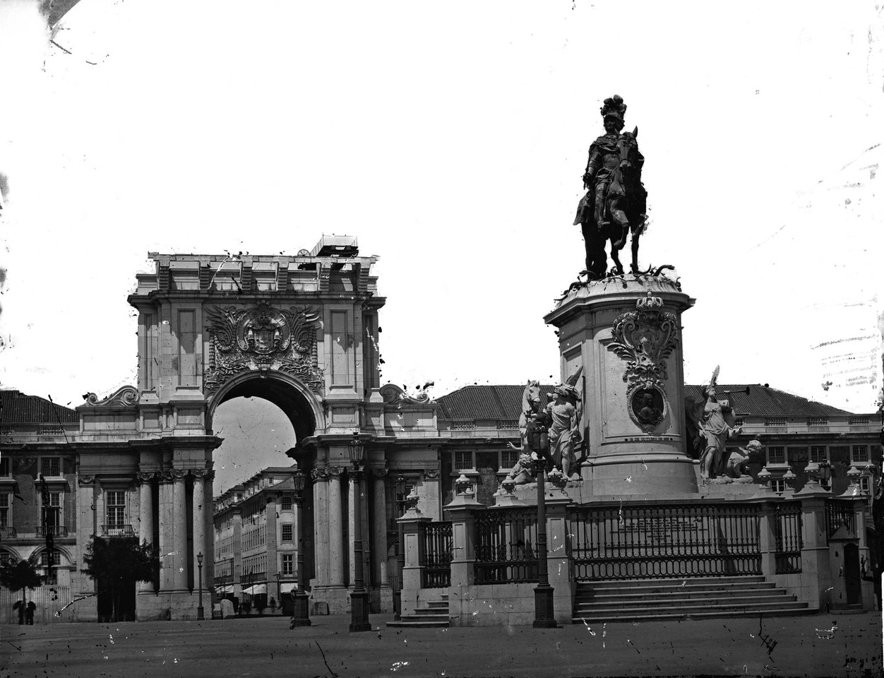 Estátua equestre de D. José I, ant. 1873, foto d