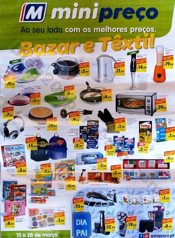 antevisão folheto Minipreço Bazar e Têxtil 15a28mar antevisão folheto Minipreço Bazar e Têxtil 15a28mar