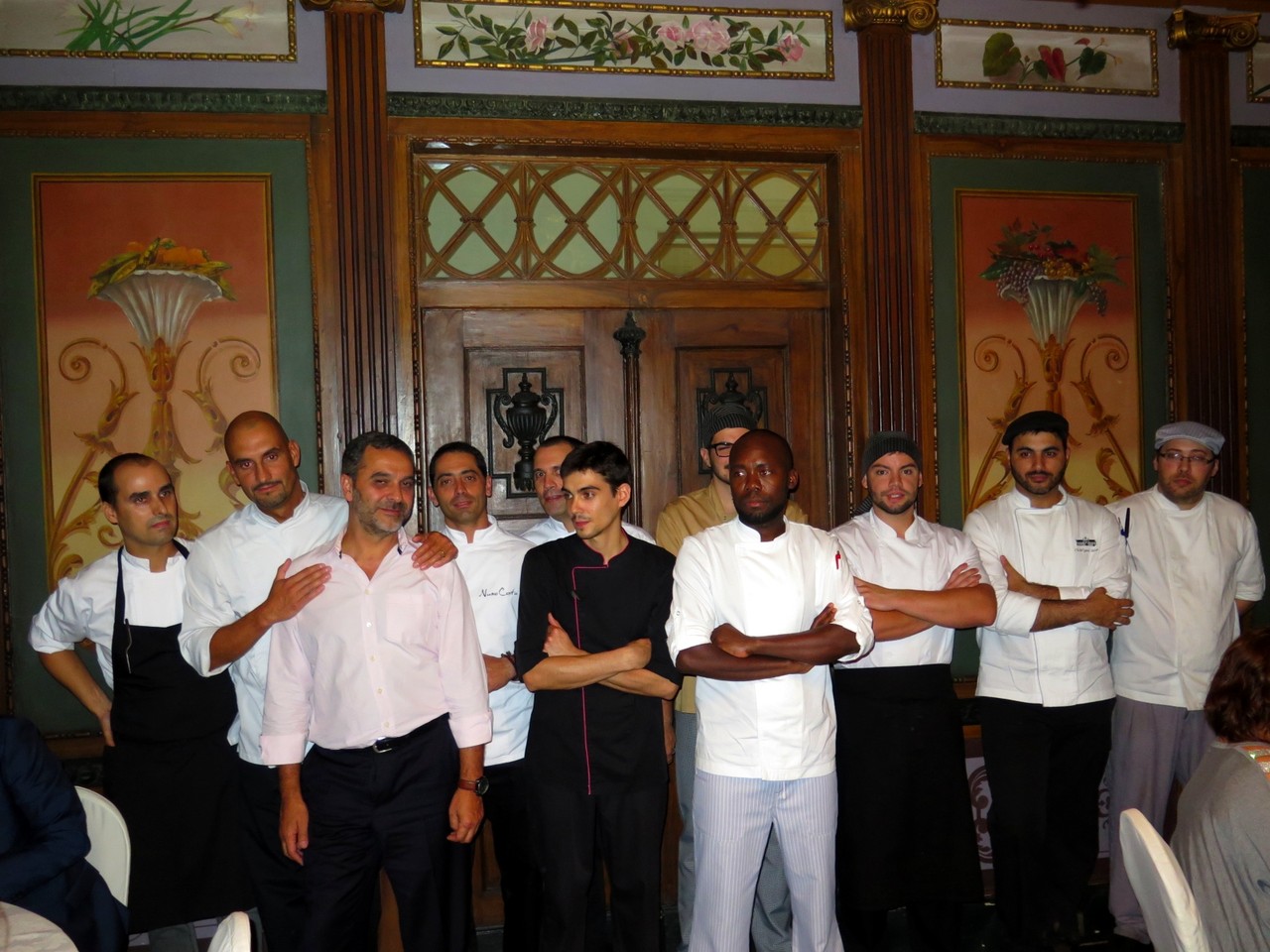 José Gomes e a equipa de cozinha 