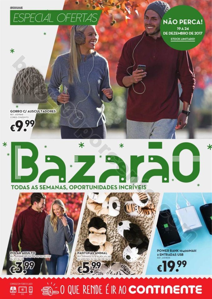 antevisão folheto Continente Bazarão 19a24dez