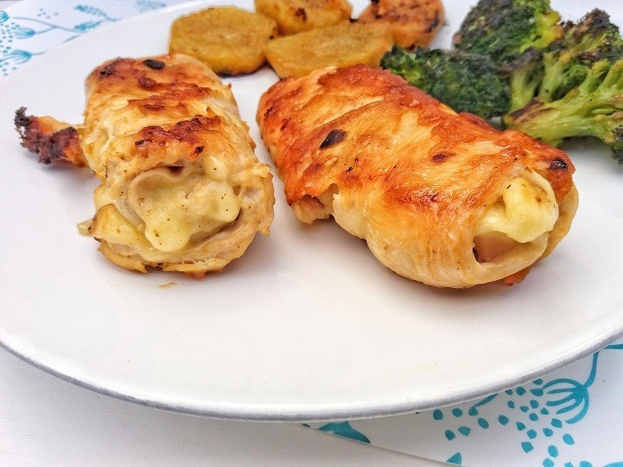 Peito De Frango Recheado Com Queijo E Fiambre Maria Eduarda