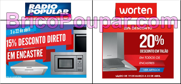 rádio popular e worten promoçoes encastres comparação de preços