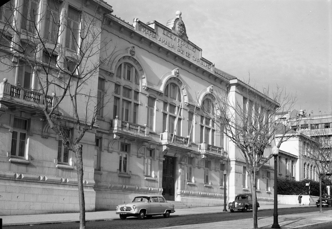 Liceu Maria Amália Vaz de Carvalho, 1958, foto de