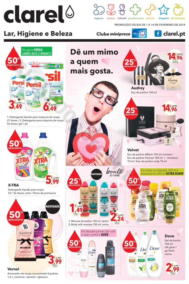 antevisão folheto promoções Clarel 1a14fev