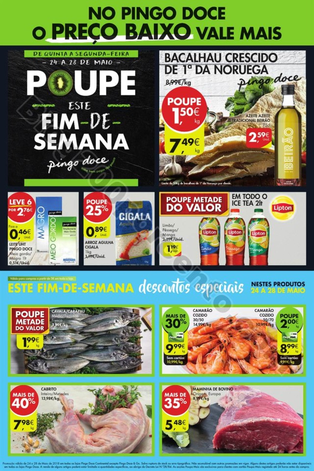 Antevisão folheto Pingo Doce Fim Semana 24a28maio Antevisão folheto Pingo Doce Fim Semana 24a28maio