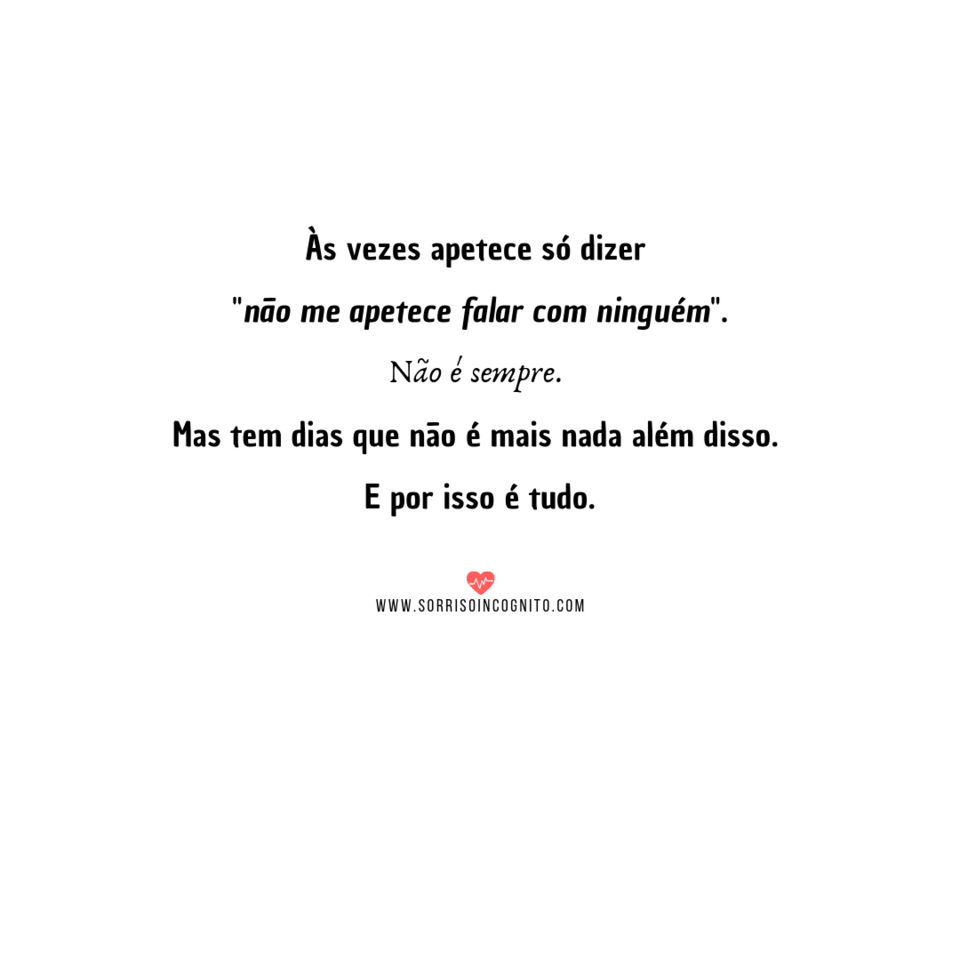 Não apetece Não apetece